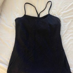 NWOT Lululemon power Y black tank top in size 8